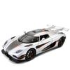 1/24 Scale Koenigsegg ONE 1 Rotor Door Supercar Diecast Alloy Model Car Sound and Light Pull Back Children's Toy Cars Holiday Gifts for Children