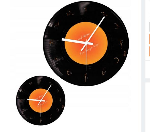 Vinyl Record-shaped Wall Clock, Vinyl Decoration, for a Gift