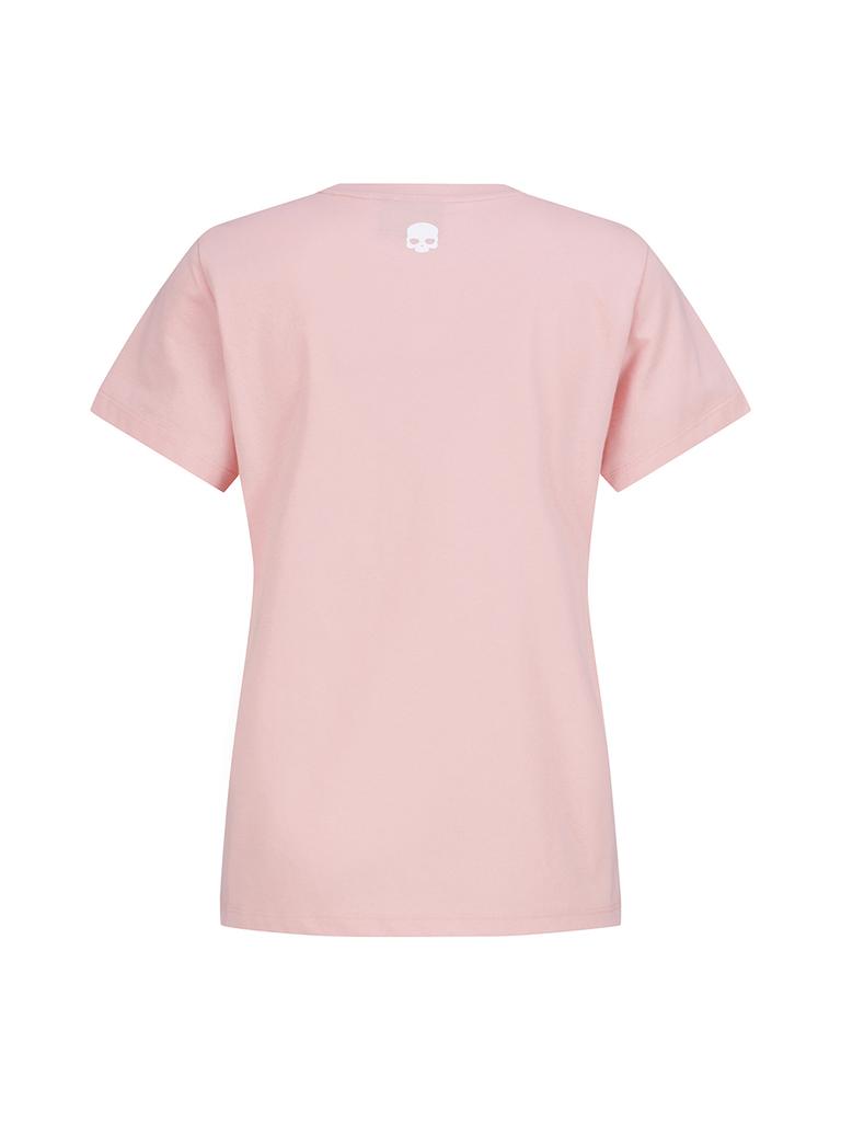 HYDROGEN Women'S Basic Small Logo Short Sleeve Round Neck