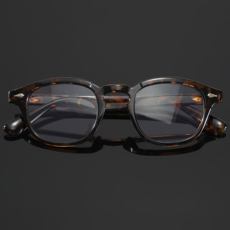 Fashion Round Small Frame Rivet Computer Glasses Classic Tortoiseshell Pattern Men Women Anti Blue Light Ultra Light Vintage Clear Lens Eyewear