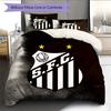 Santos FC Pattern Bedding Home Decoration Birthday Gift (1 * duvet cover + 2 * pillowcase, without core)