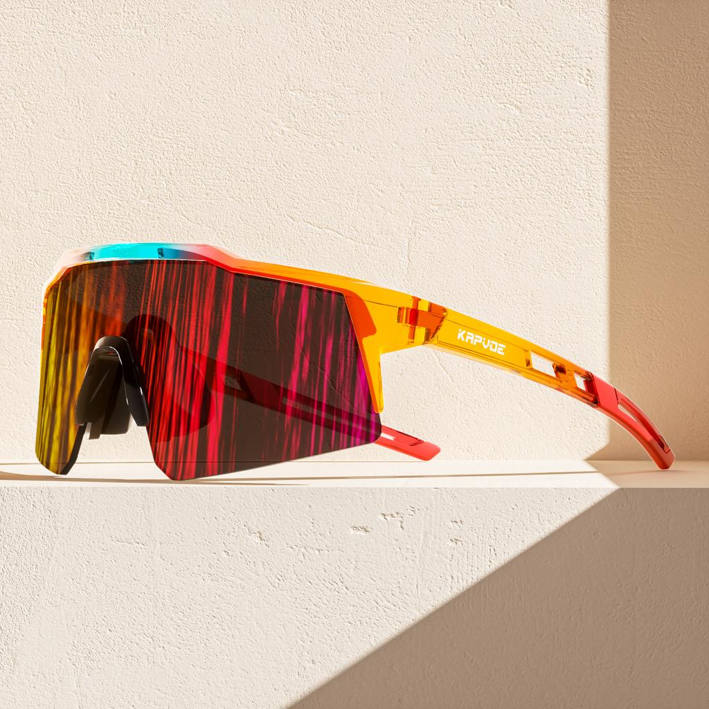 Kapvoe Photochromic Kids Cycling Sunglasses Sport Bicycle Glasses UV400 Child Goggles Boys Girls Teenager Outdoor Bike Eyewear
