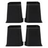 4Pcs Furniture Riser 6in Heavy Duty Slip Proof ABS Bed Rise Lift Block for Chair Sofa