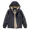 Men's Hooded Winter Cotton Jacket with Lambswool Lining - Warm & Thickened 1883