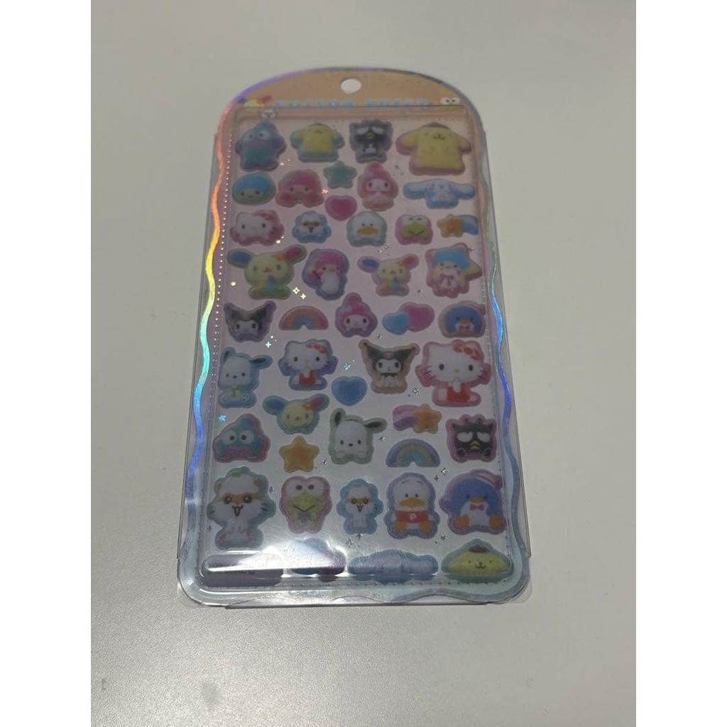Cotton Puffy Sanrio Characters Seal Sticker