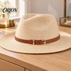 Hat Strap Replacement PU Leather Strap, Adjustable with Metal Buckle Band, Decorative Belt Flexible Band for Straw Hats And Fedora Decoration