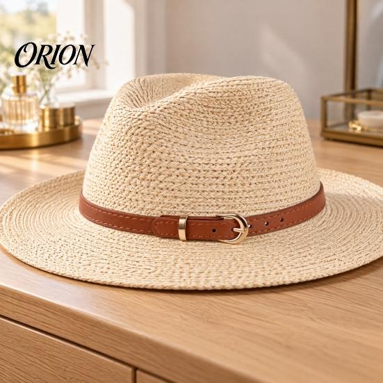 Hat Strap Replacement PU Leather Strap, Adjustable with Metal Buckle Band, Decorative Belt Flexible Band for Straw Hats And Fedora Decoration