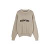 Fear of God Essentials FW21 Knit Pullover With Jacquard Logo Men Sweater Beige Linen FOG-FW21-109
