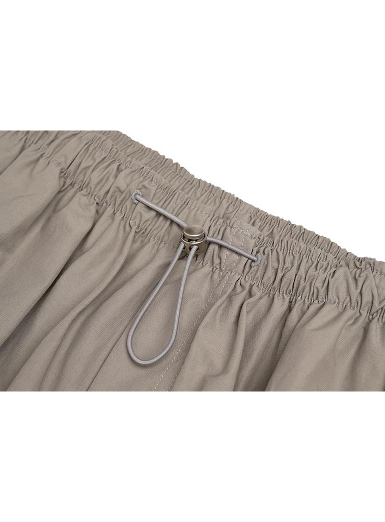 INTEREST Pin Tuck Parachute Pants_Warm Gray