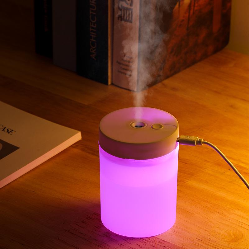 Portable USB Mini Humidifier with Ambient Light for Home and Bedroom Hydration