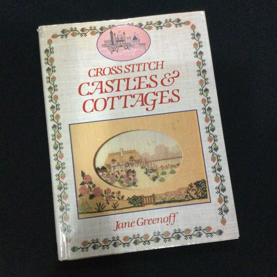 

[USED] Cross stitch design collection, foreign books, castle, cottage, landscape, scenery, work collection, embroidery, embroidery