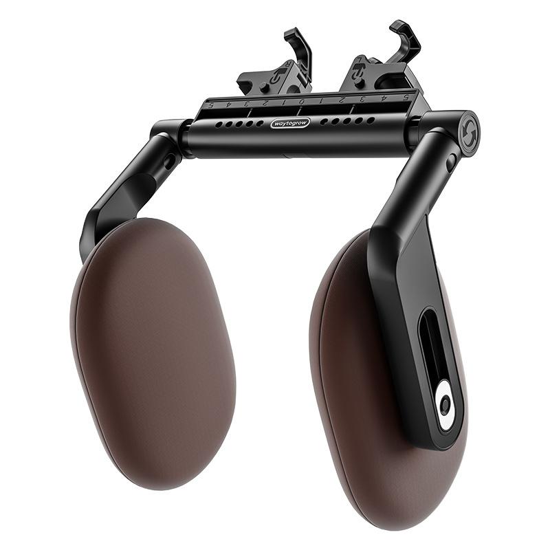 Doppelhaken multifunktionales Autokissen, Memory-Schaum Seitenschläfer Kopfstütze, Auto Nackenkissen schlafende Kopfstütze