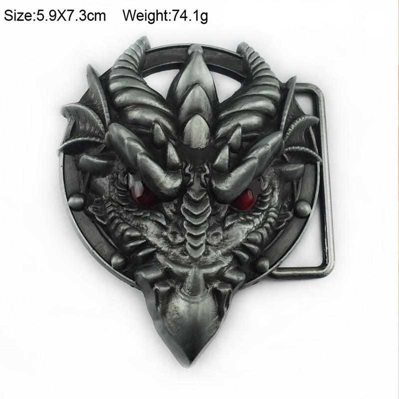 Western Cowboy Deer Head Totem Belt Buckle - Retro Style
