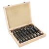 High Speed Carbon Steel Drill Bits, Packaged in Wooden Case, Suitable for Drilling Most Metals, Face Milling Machining with Drill Bit