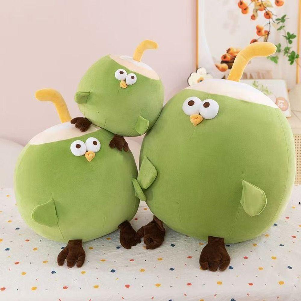 Fluffy Coconut Chicken Plush Toy PP Cotton Chicken Stuffed Doll Chick Doll Throw Pillow  Home Decor