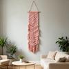 Bohemian-style multi-layered fringed woven wall hanging, hand-woven macaron tapestry, Bohemian-style room décor