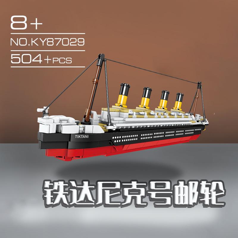 New Sailboat Boat Schooner Warship Vessel Building Blocks Sets DIY Pirate Ship Assemble Model Dolls Brick Children Toys Gifts