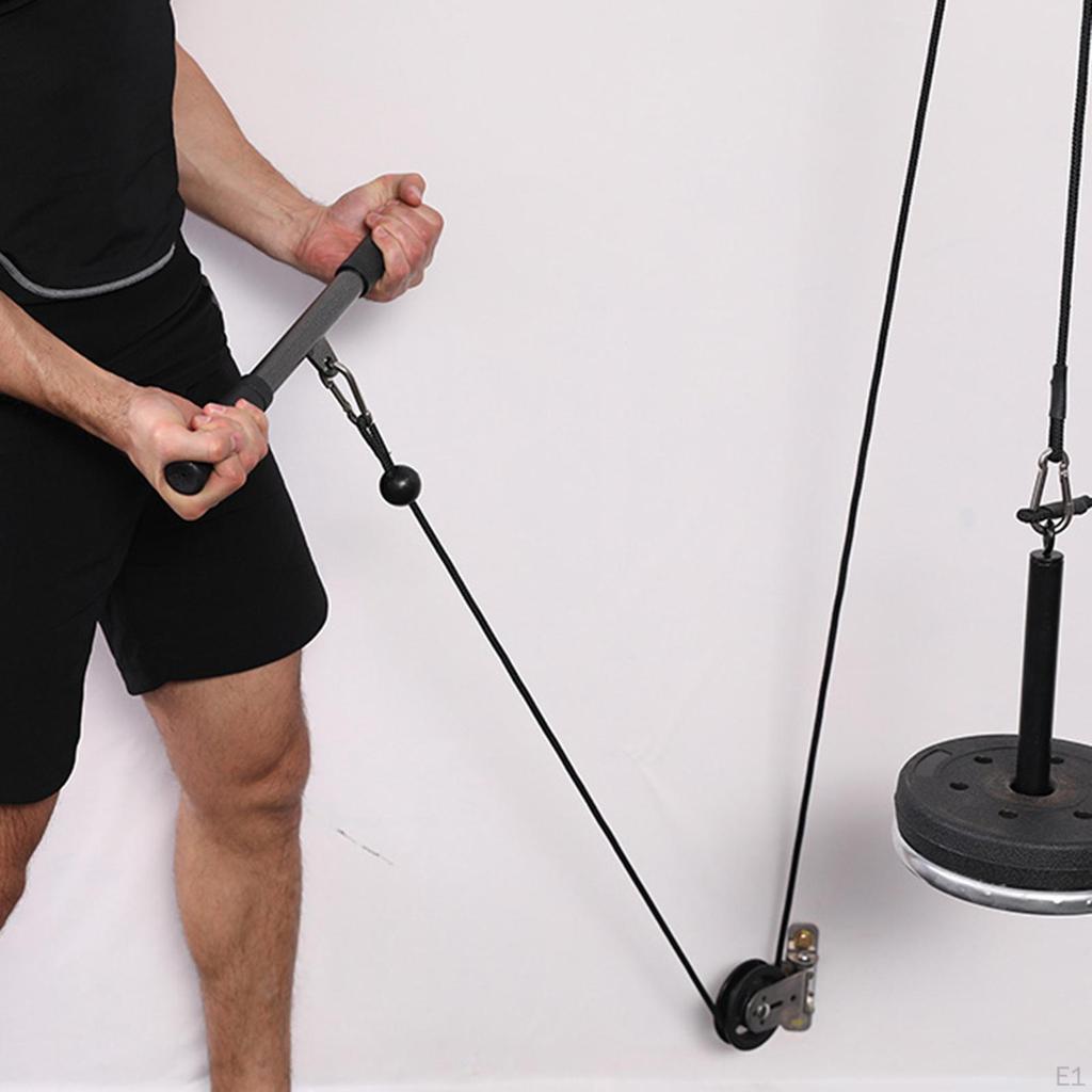 Gym Weight Cable Pulley Pull Down Biceps Arm Workouts System home and
