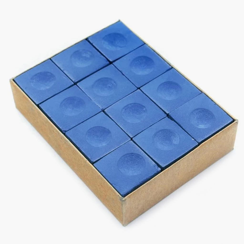Cubes Chalks 12PCS Billards Blue Stick Bulk Supplies Table Pool Billards