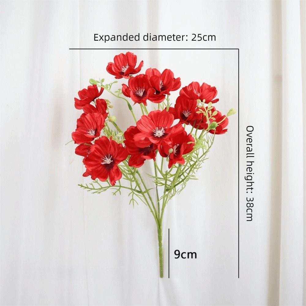 New Silk Cloth Fake Flower DIY Floral Materials Soft Flower Bouquet Realistic Chrysanthemum Valentine's Day Gift