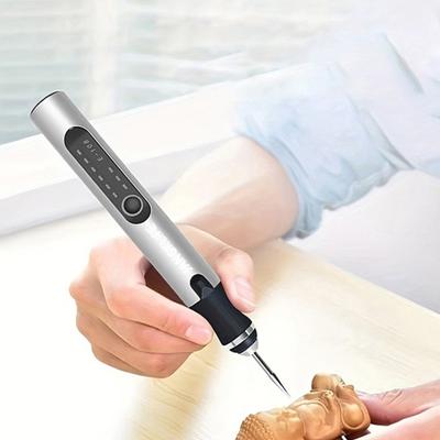 Elektrická bruska Gravírovací pero Akumulátorové rotační gravírovací pero pro kov Dřevo Skleněné řemesla a plast Sada USB dobíjecího gravírovacího stroje Etcher Tool