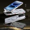 Aluminum Alloy Snap-Button Phone Case with Magnetic Back for iQOO 15 Ultra - Ideal for Cross-Border Use