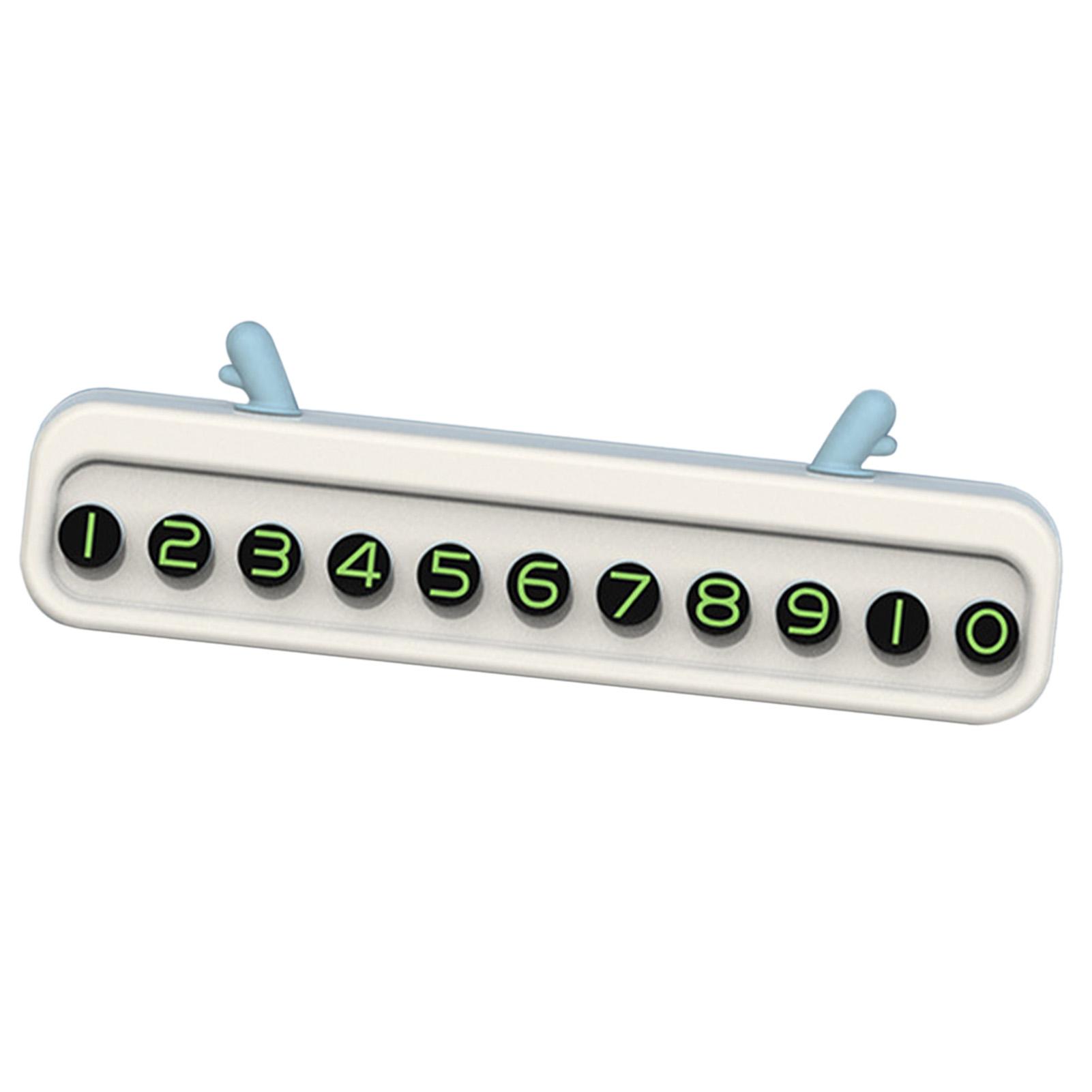 

Автомобильная передняя номерная табличка с номером телефона Многофункциональная временная парковочная номерная карточка для грузовиков Транспортное средство Белый белый