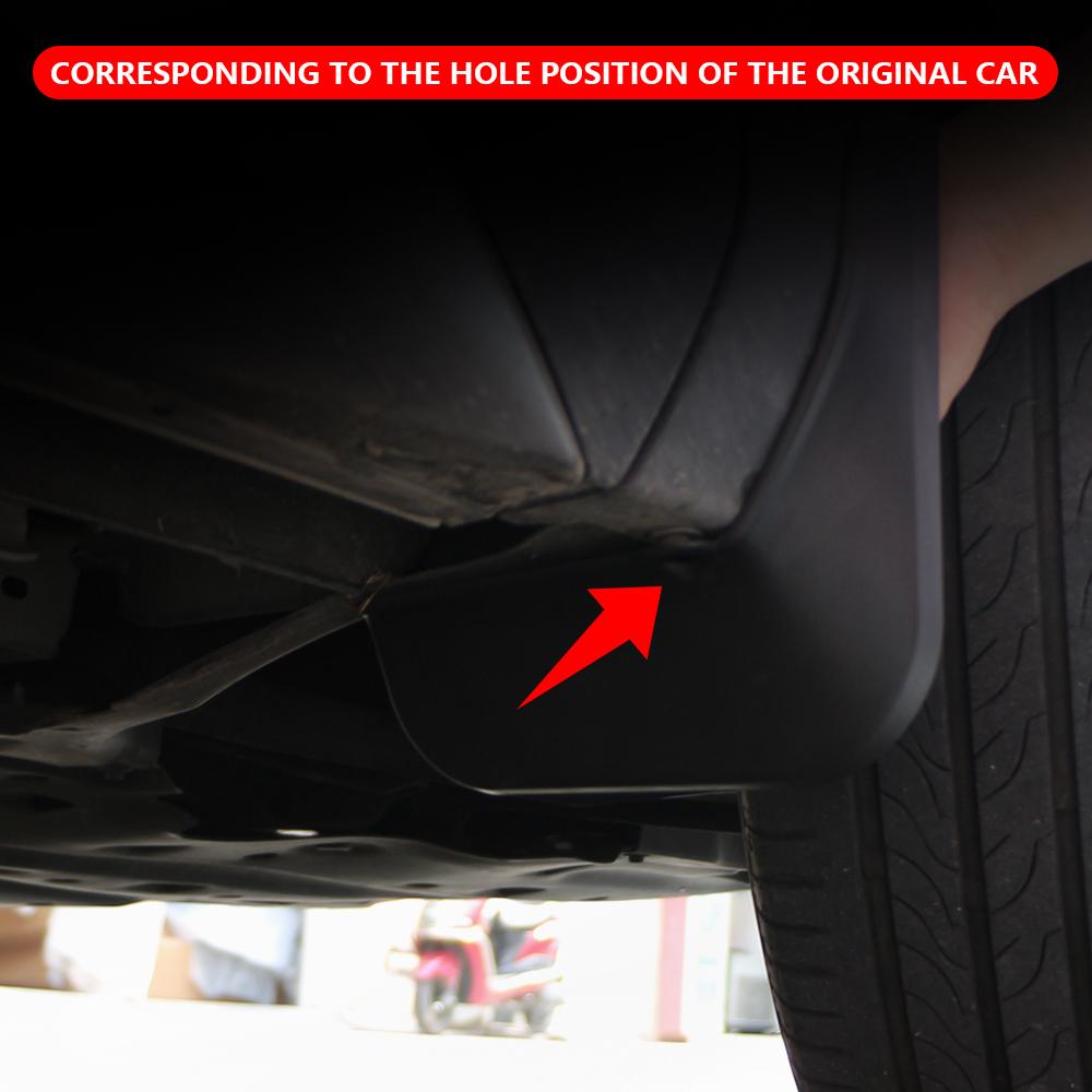 4pcs Front Rear Molded Fender Cover for BYD Atto 3 Yuan Plus 2022 2023 2024 Mud Flaps Splash Guard Mudguard Car Accessories