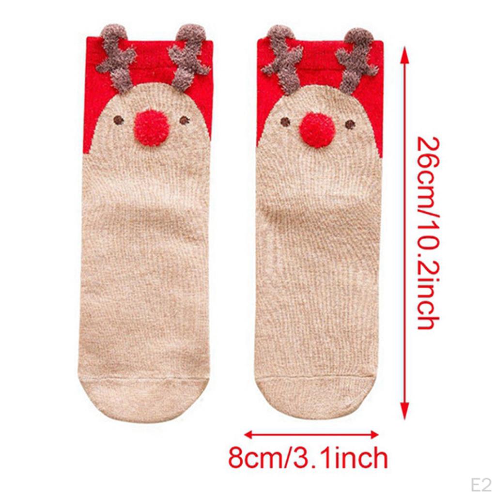 1 Or 4 Pack Girls Ankle Sock Adult Novelty Funny Christmas Socks