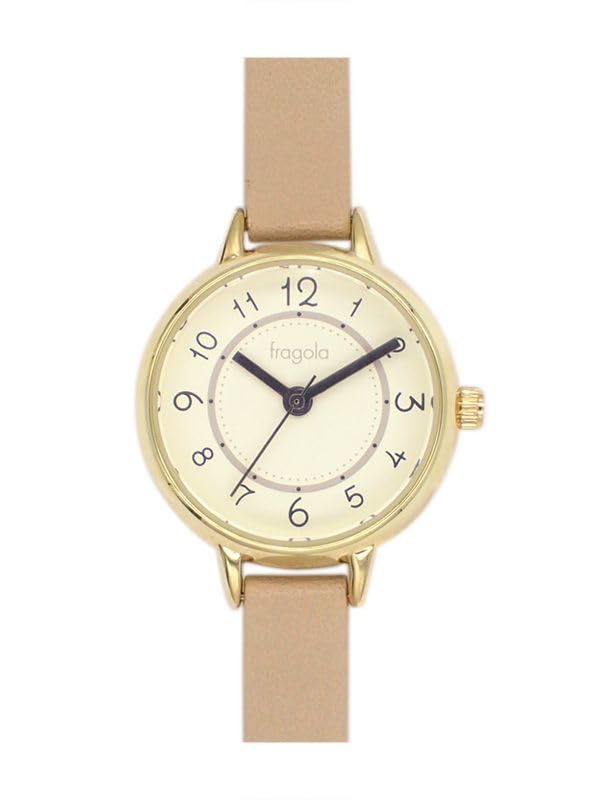 

[Follow] Watch Fragola Sweatproof Belt Basic Design Watch H00122S-1 BE Women s Beige