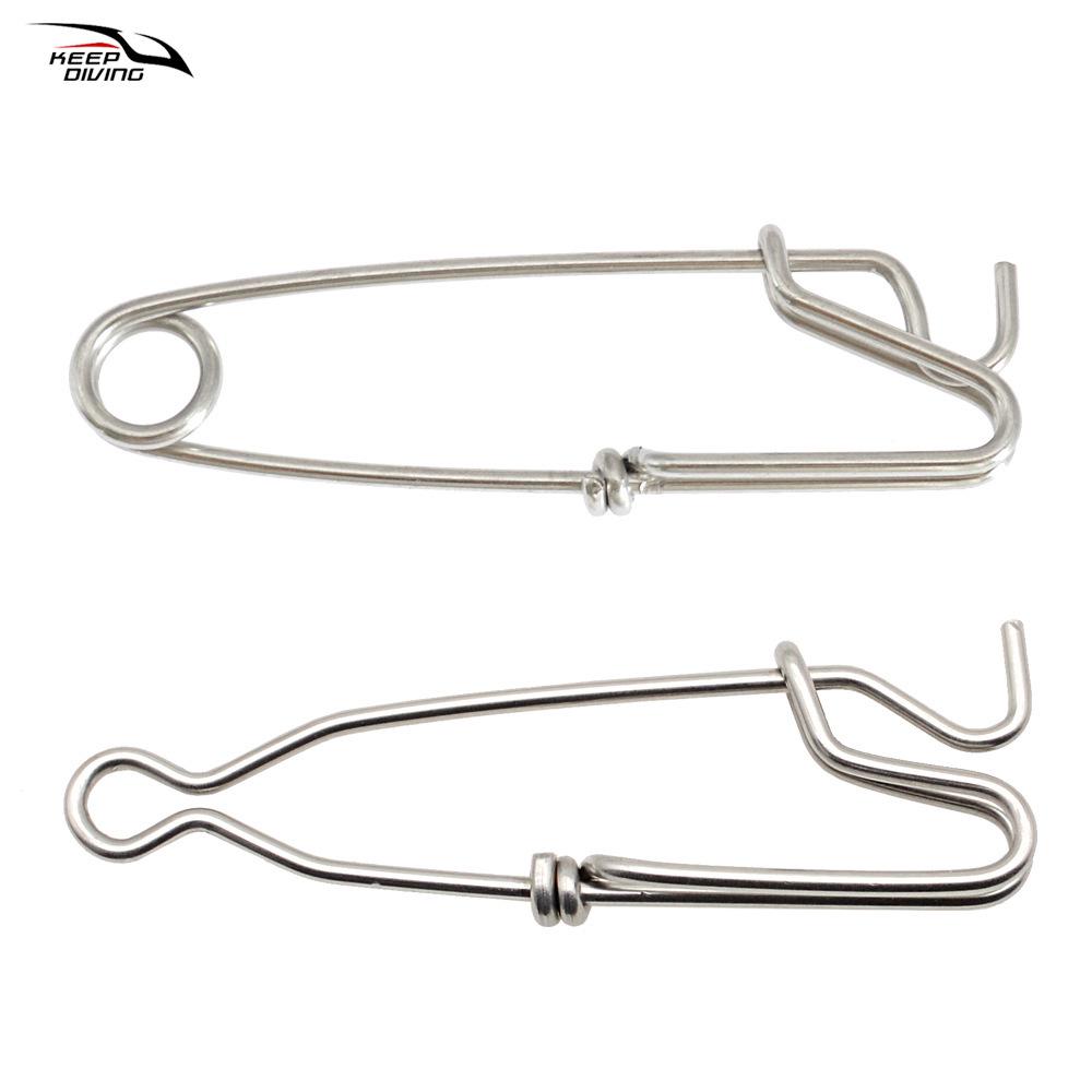 100MM Stainless Steel Sea Fishing Lure Snap - Large Trolling Hook Connector, Small Fishing Tackle Accessories