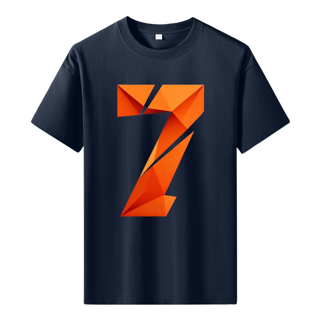 Men's Printed Short Sleeve T-Shirt Men's Loose Casual Short Sleeve Top