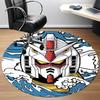 1PC Mobile Suit Gundam Office Round Rug, Non-slip, Soft and Durable Office Rug for Interior Decoration, Perfect for Office Yy250915100