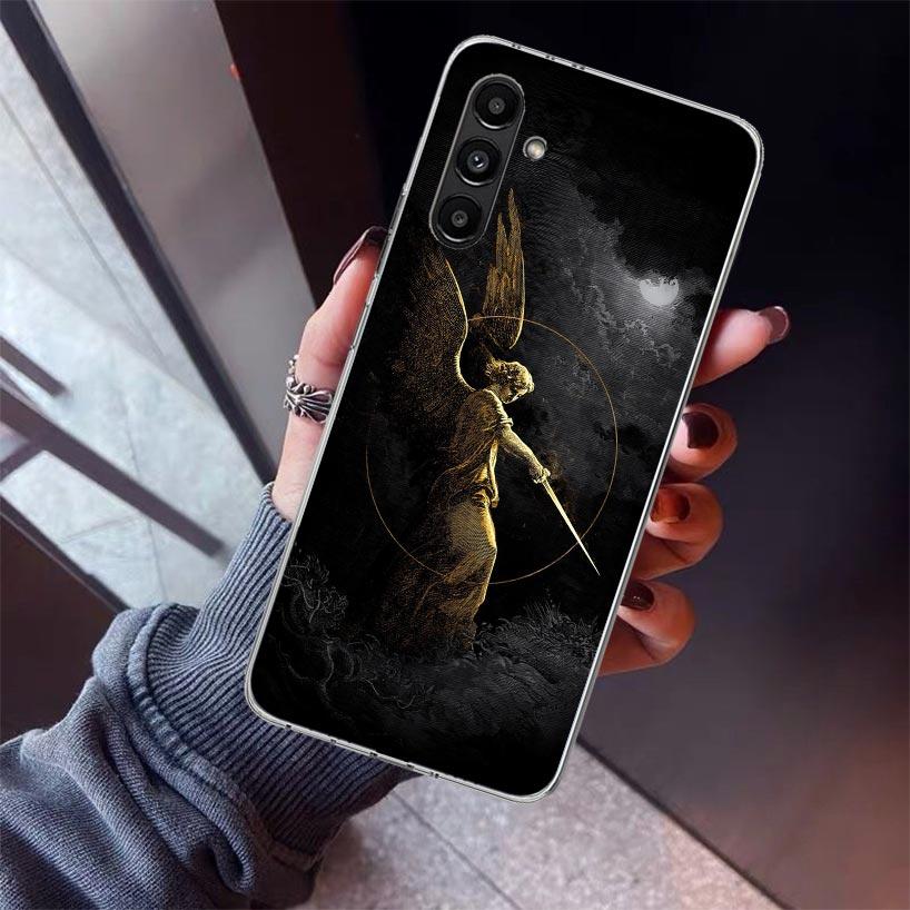 Archangel Michael Phone Case For Samsung Galaxy A17 A57 A37 A16 A26 A36 A56 A15 A25 A35 A55 A14 A13 A54 A53 A34 A24 A33 A23 Gala