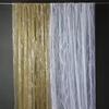 Elegant Wedding Gauze with Gold Wave Pattern and Iron Art Ceiling Decoration