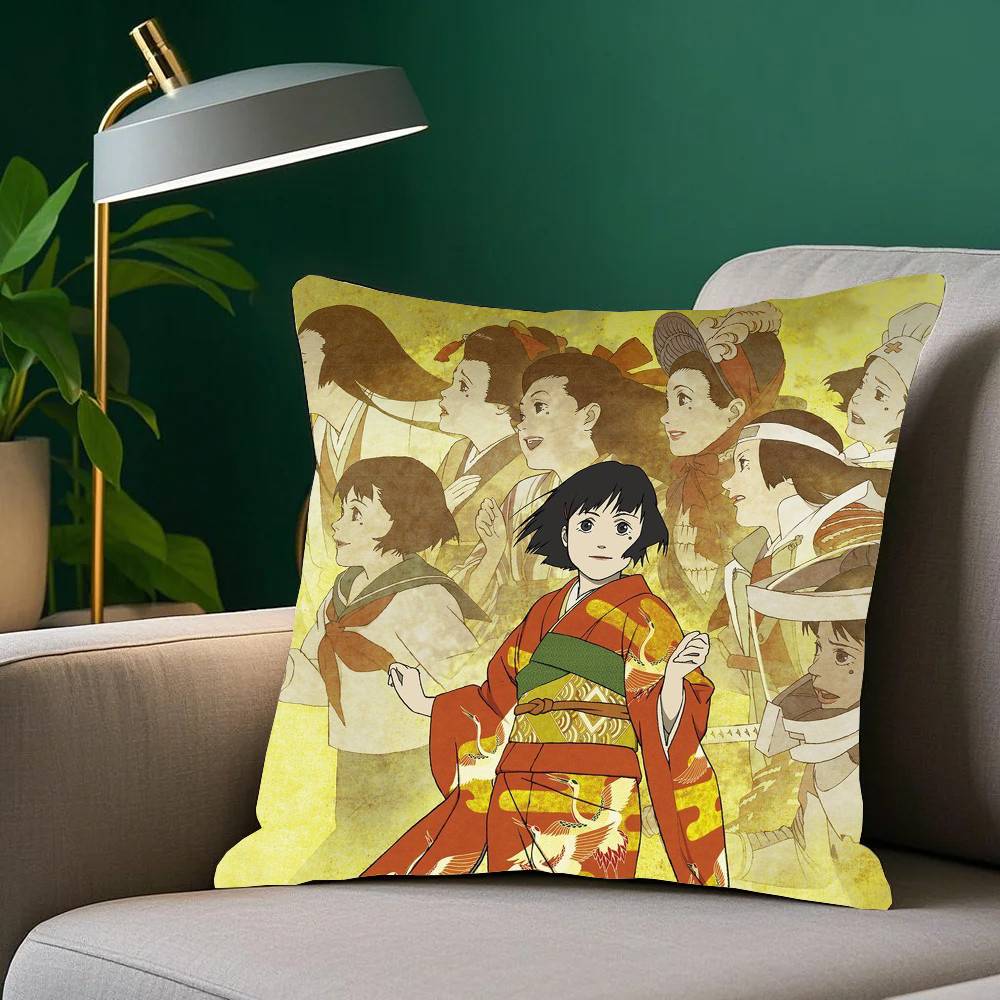 Anime M-Millennium Actress Pillow Case Fashion Square Pillowcase Bedroom Sofa Room Ins Decoration Leisure