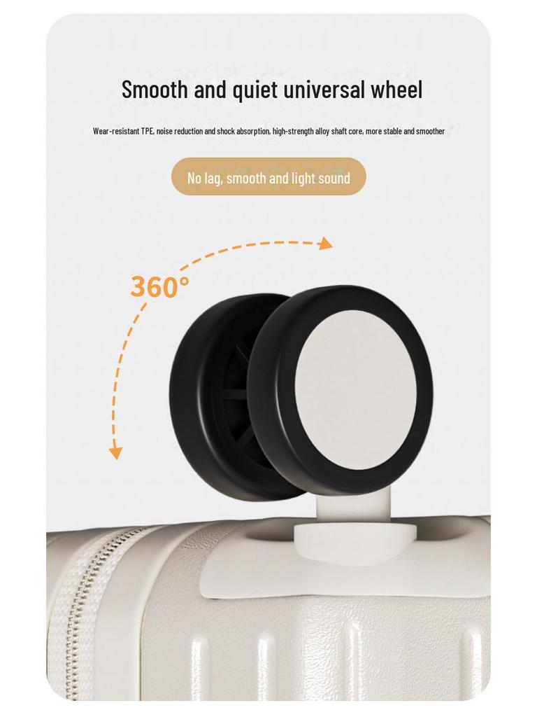 2024 Multifunctional Trolley: 20-Inch Women's and 24-Inch Men's Password Suitcase