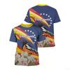 Summer Printed Casual and Comfortable Round Neck Short Sleeved T-shirt Top