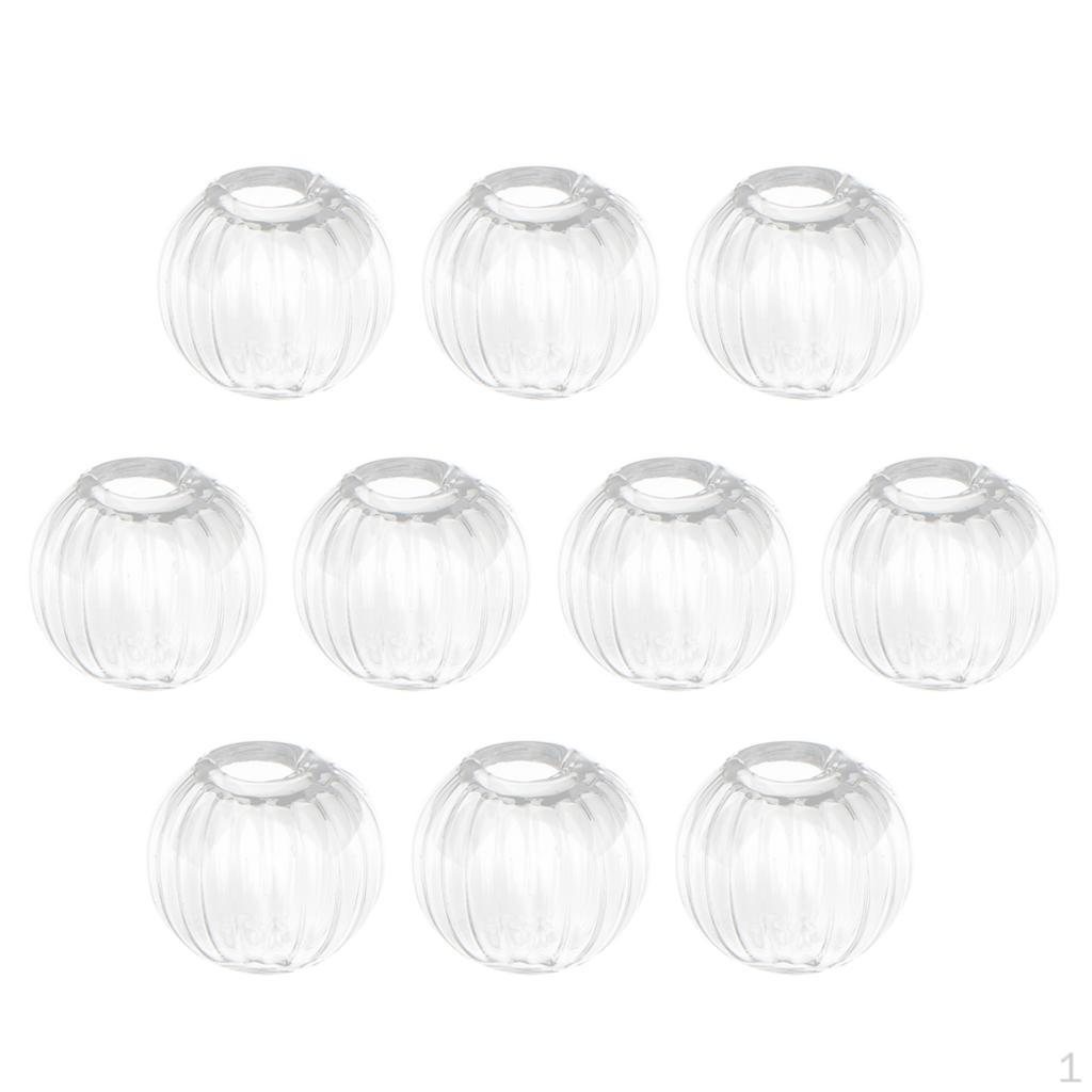 

10 Pcs Pumpkin Mini Glass Ball Jewelry Charm Pendant DIY Finding 10mm