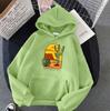 Women's Fleece Hoodie Hooded Top for Autumn and Winter Ladies Pattern Print Long Sleeve Pullover Sweatshirt