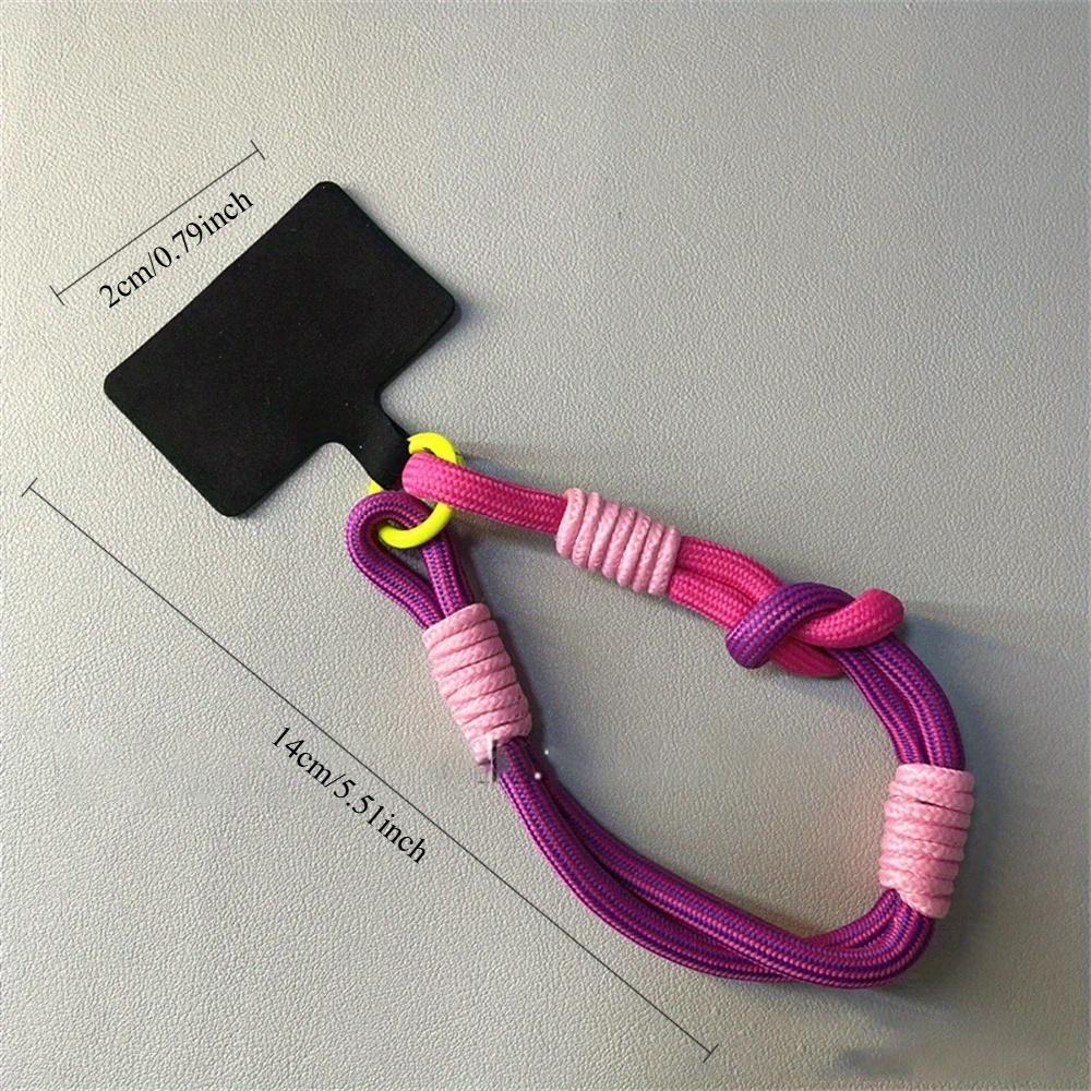 Bracelet anti-perte pour téléphone portable, joli nœud, chaîne pour Flip 4, corde colorée
