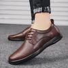Men's Shoes 2025 Summer New Fashion Travel Dress Casual Leather Shoes Men's High Quality Large Size Gentleman Derby Shoes