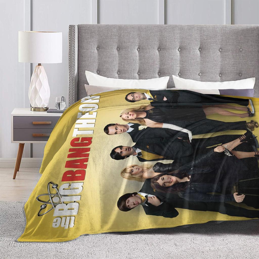 The Big Bang Theory Warm Soft Blanket Picnic Plush Throw Blanket Fluffy Home Decor Flannel Bedspread Sofa Bed Cover