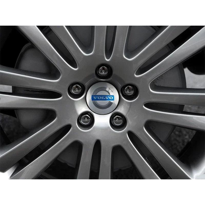 4PCS 56mm Car Styling Wheel Center Hub Caps Rim Cover Badge Emblem Sticker For Volvo XC90 XC60 C30 S60 C70 XC40 V40 XC70 V70 V60 CY0