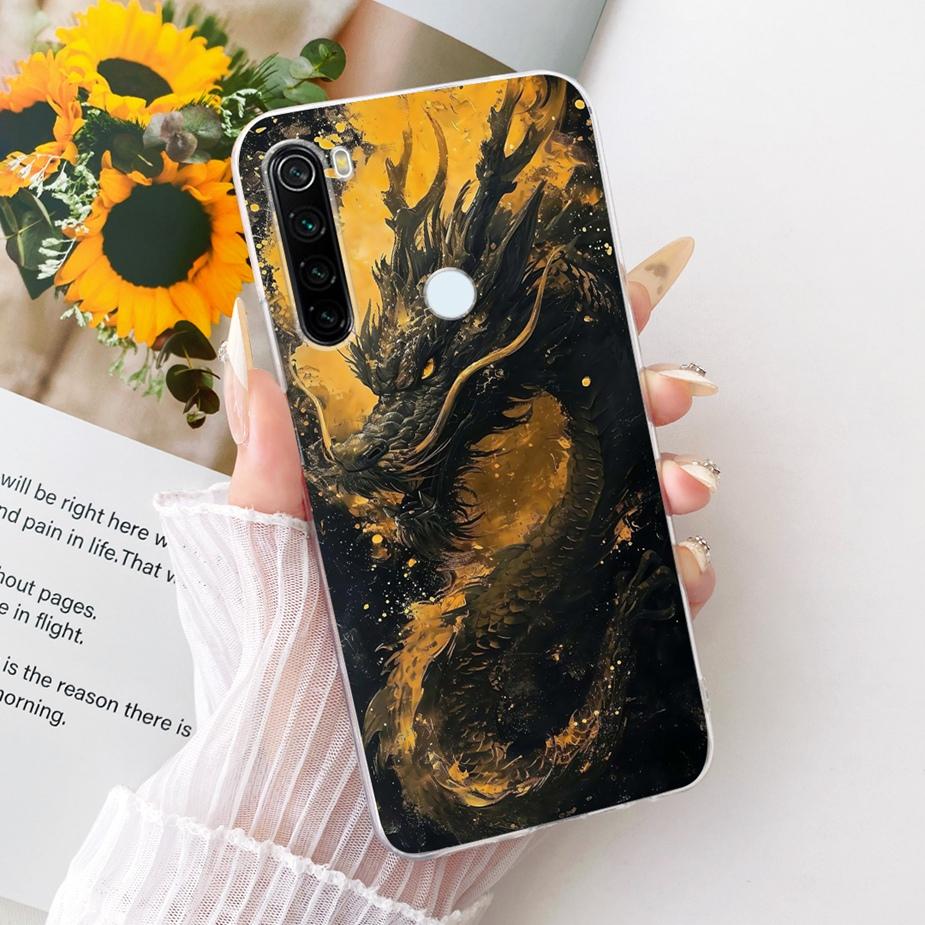 Pour Xiaomi Redmi Note 8 Note8 T Coque Nouvelle Housse Peinte de Luxe Coque de Téléphone Souple Fine Pour Xiaomi Redmi Note 8 Pro Note8 2021 Fundas