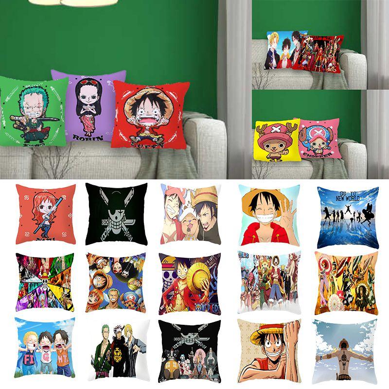Anime Piece One Cartoon Cushion Cover Pillow Case Sofa Decorative Pillowcover