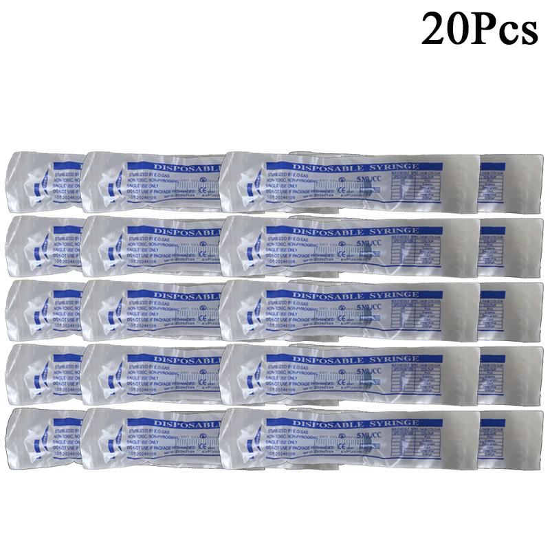 No needle 5ml Syringe Plastic Reusable With OPP Health 5/10/20/50/100Pcs Measuring Cat Pet Feeding 5ML Nutrient Syringe Tools