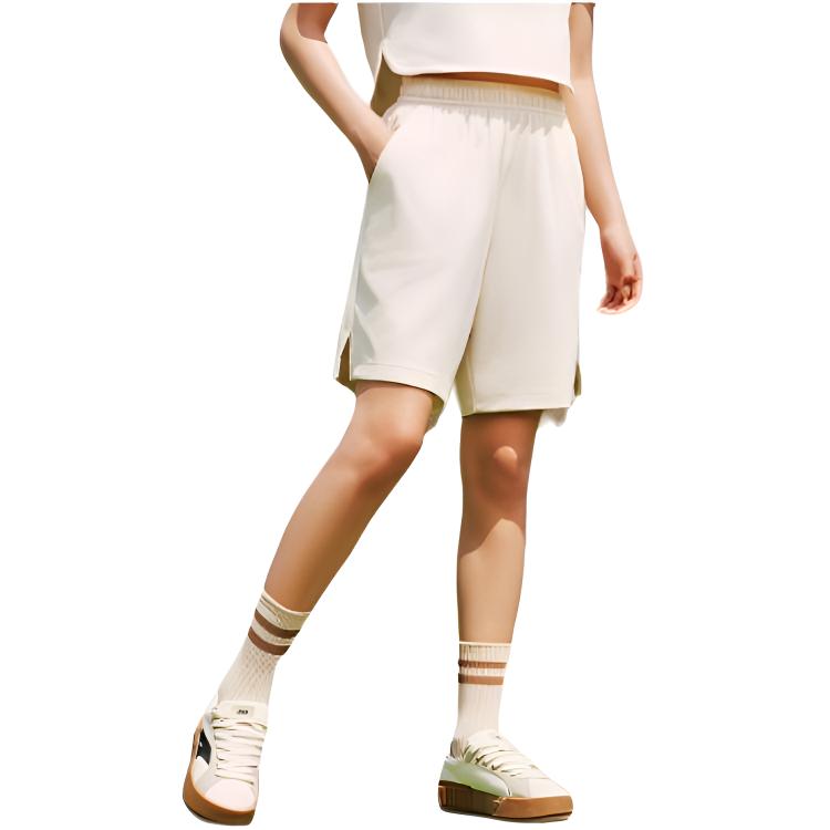 Anta Sports Lifestyle Series Comprehensive Training Solid Color Mid-Rise Drawstring Breathable Versatile Five-Point Casual Shorts 962527311-3