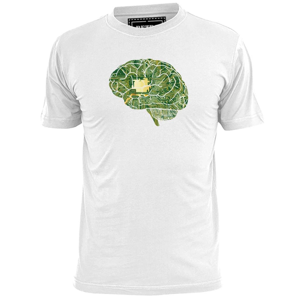 Mens PCB Brain T shirt Circuit Board Computers PC S
