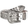 Nieten Western Bling Tanz [SNOEAKRH] Gürtel, Strass, Y2K, Stil, Weiß, Funkelnd, Pailletten, Glitzer, Bling, Unisex, Party, (Weiß)